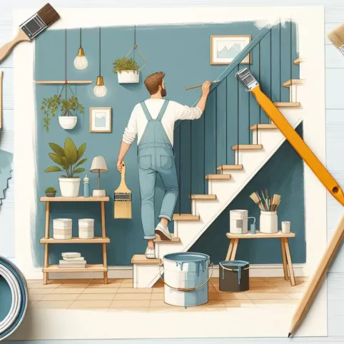 Jak Pomalować Ścianę Nad Schodami