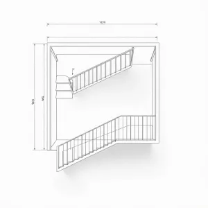 Jak rozrysować schody ze spocznikiem