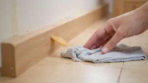 jak usunąć klej z listwy przypodłogowe