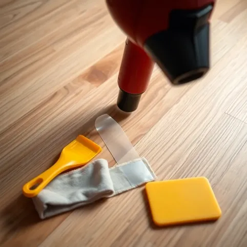 Jak usunąć taśmę dwustronną z podłogi