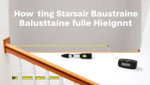 Jak zmierzyć wysokość balustrady schodowej