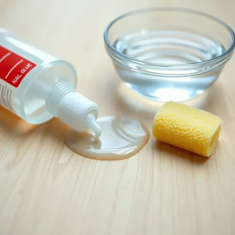 Jak zmyć klej do paznokci z podłogi