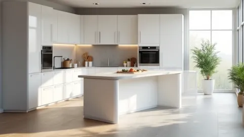 jaka podłoga do białej kuchni