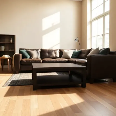 Jaka podłoga do ciemnych mebli w salonie