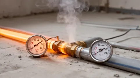 jaka powinna być różnica temperatury między zasilaniem a powrotem podłogówki