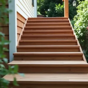 Jakie drewno na schody zewnętrzne