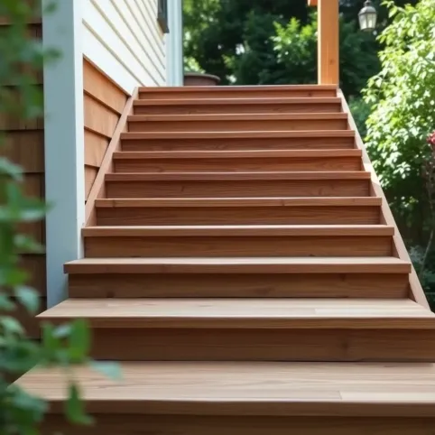 Jakie drewno na schody zewnętrzne
