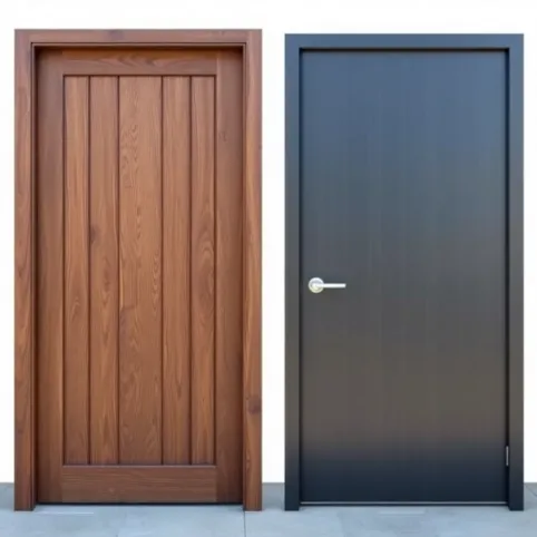 jakie drzwi zewnętrzne drewniane czy stalowe