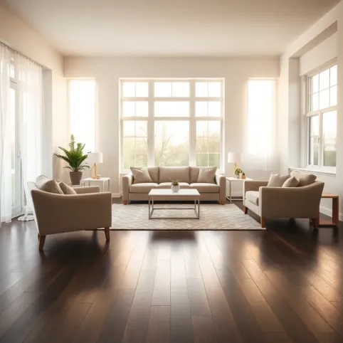 Jakie meble do ciemnej podłogi w salonie