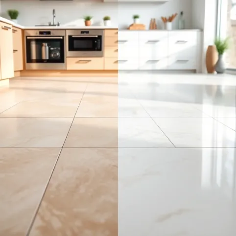Jakie płytki do kuchni na podłogę matowe czy z połyskiem