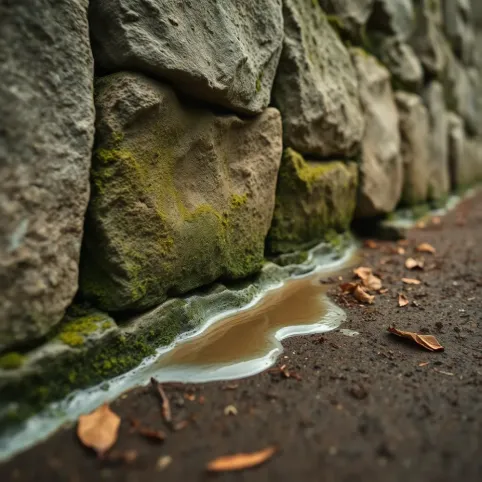 Kamienny fundament a wilgoć