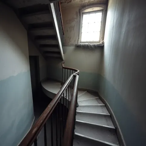 Klatka schodowa w starym bloku