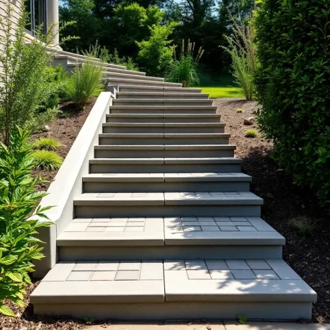 Kostka brukowa na schody betonowe zewnętrzne