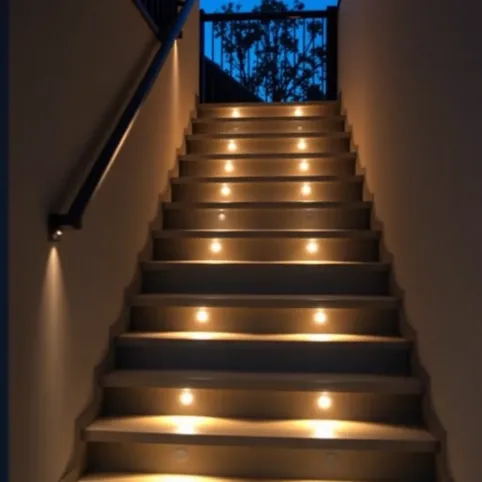 Lampy na schody w domu