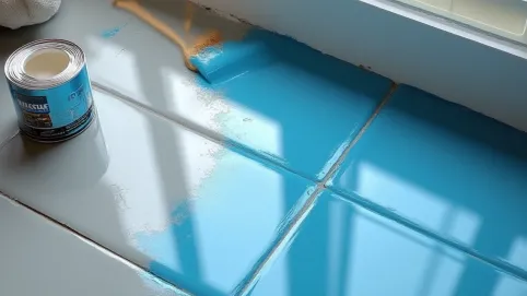 Malowanie płytek podłogowych w łazience