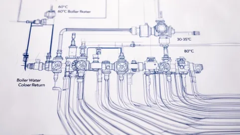 Mieszacz do podłogówki schemat