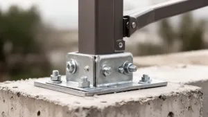 Mocowanie słupka balustrady 70x70