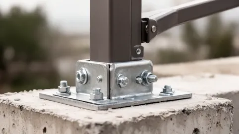 Mocowanie słupka balustrady 70x70