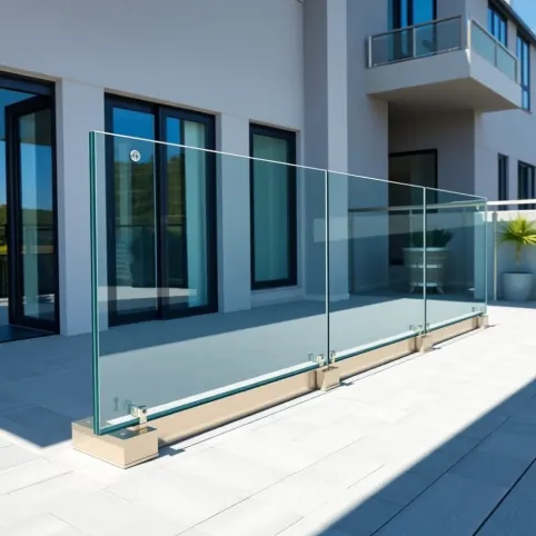 Montaż balustrady szklanej na balkonie