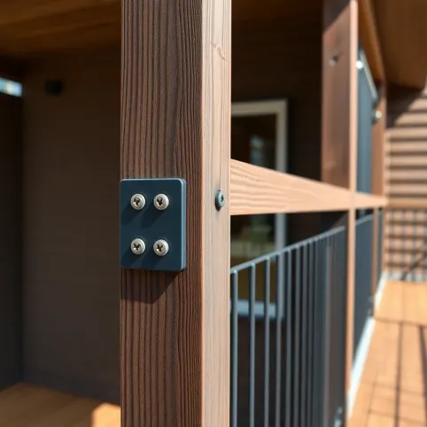 Montaż balustrady z deski kompozytowej