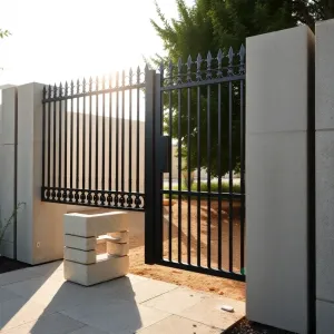 Montaż bramy dwuskrzydłowej do słupków betonowych