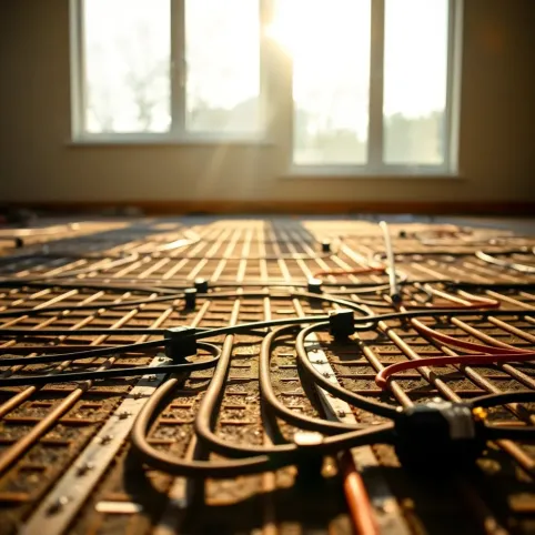 montaż ogrzewania podłogowego