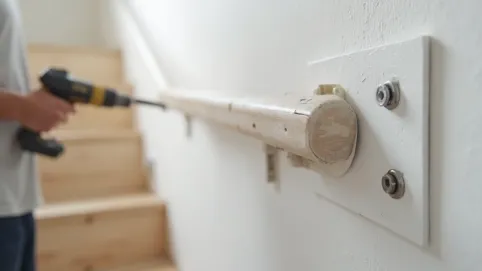 montaż poręczy do ściany
