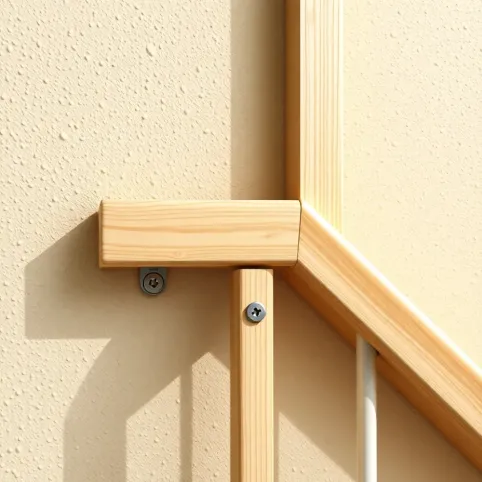 Montaż poręczy drewnianej do ściany