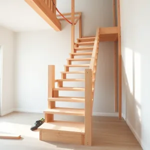Montaż schodów drewnianych