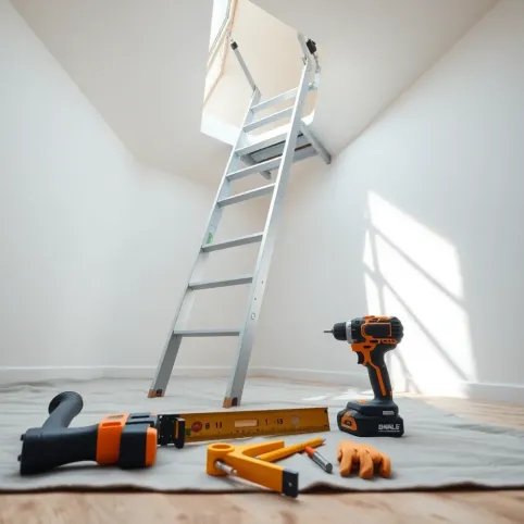 Montaż schodów strychowych cena robocizny