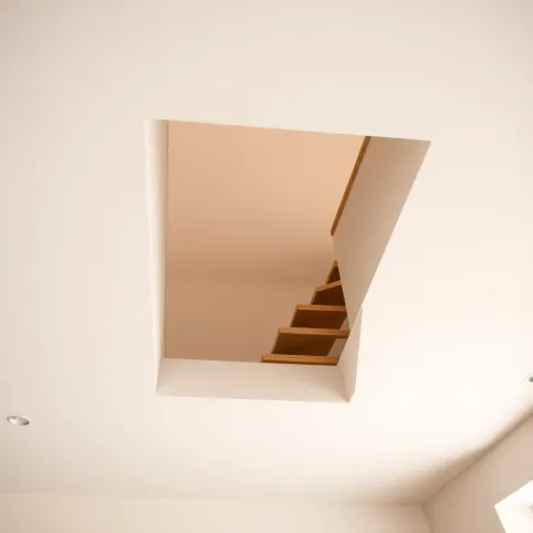 Montaż schodów strychowych w suficie podwieszanym cena