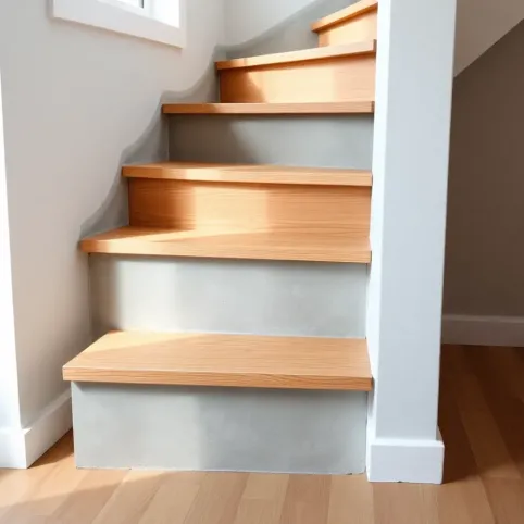 Montaż stopni drewnianych na schodach betonowych cena