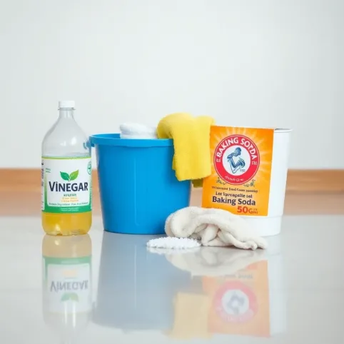 Mycie podłogi octem i soda