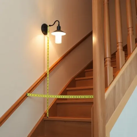 Na jakiej wysokości kinkiet na schodach