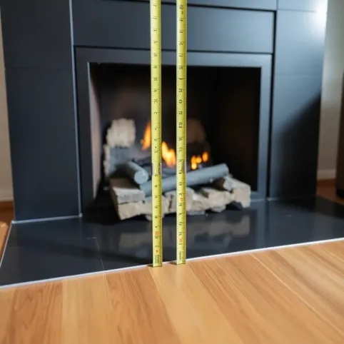 Na jakiej wysokości kominek od podłogi