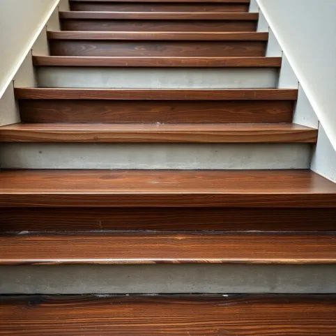 Nakładki drewniane na schody betonowe