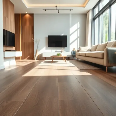 Nowoczesne panele podłogowe do salonu