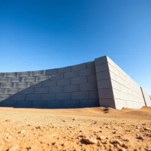Ogrodzenie z bloczków fundamentowych