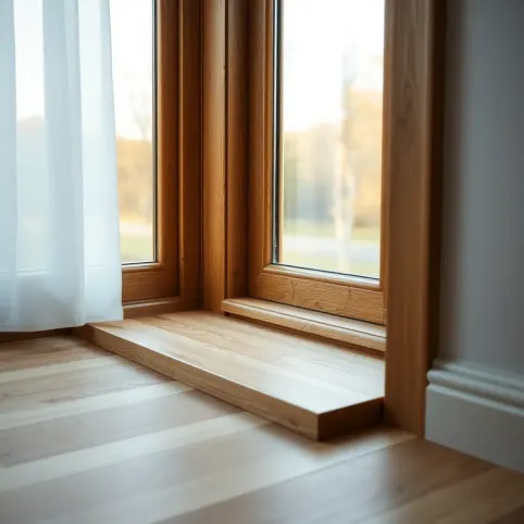 Okna złoty dąb jaka podłogą