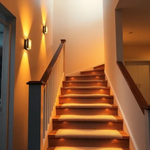 Oświetlenie klatki schodowej w domu jednorodzinnym