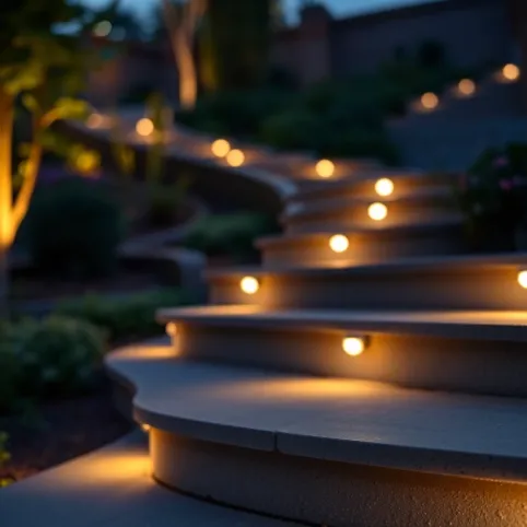 Oświetlenie na schody zewnętrzne solarne