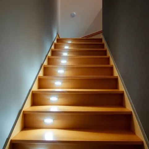 Oświetlenie schodów na baterie z czujnikiem ruchu