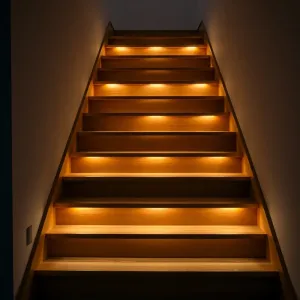 oświetlenie schodowe led z czujnikiem ruchu  zestaw na baterie