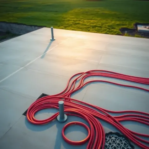 Płyta fundamentowa z ogrzewaniem