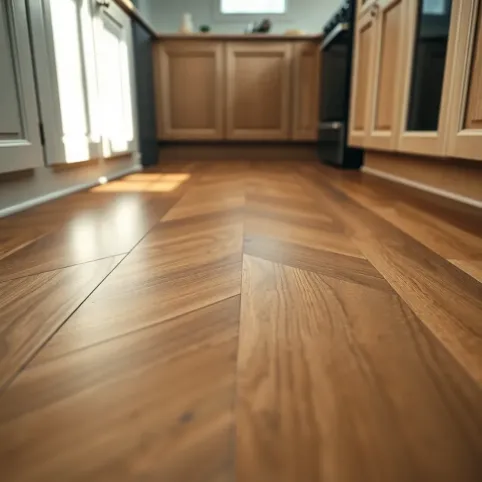 Płytki drewnopodobne do kuchni na podłogę