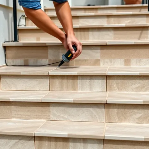 Płytki na schodach jak układać