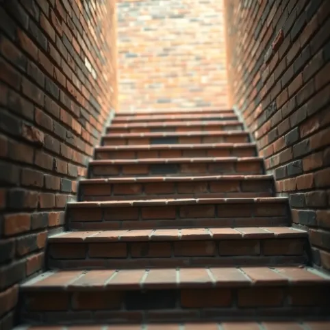 Płytki Stara Cegła na schody