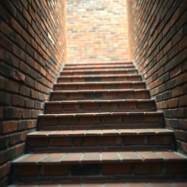 Płytki Stara Cegła na schody