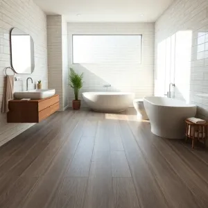 Płytki winylowe do łazienki na podłogę