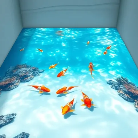 Podłoga 3D łazienka